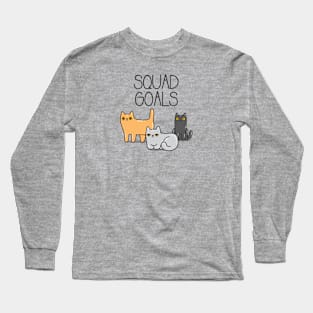 Squad Goal Cat Long Sleeve T-Shirt